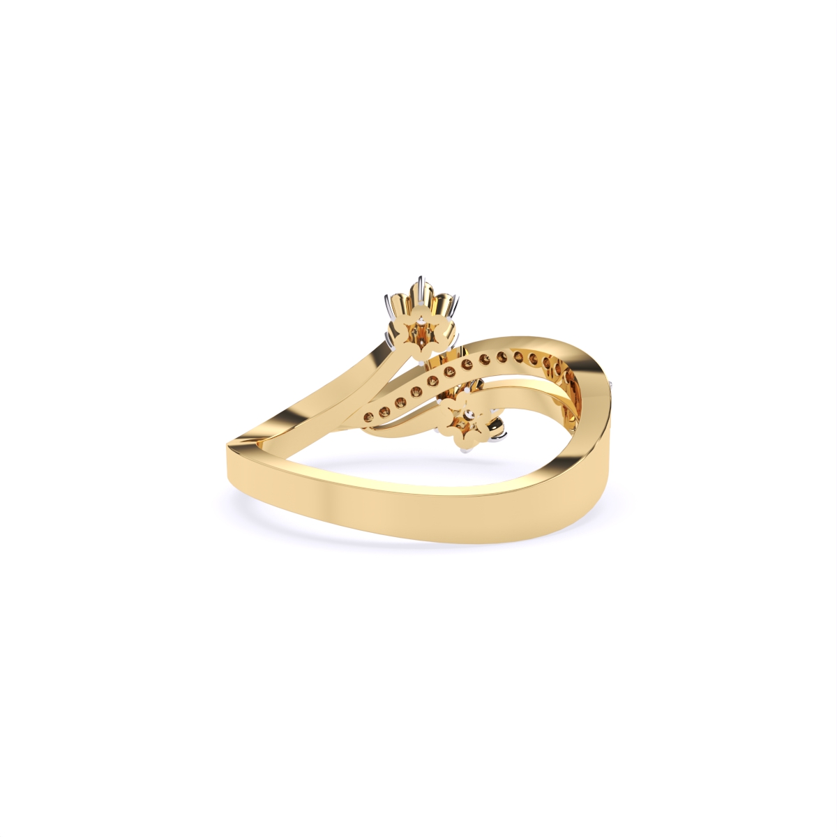 Daisy Duo Twist Diamond Ring
