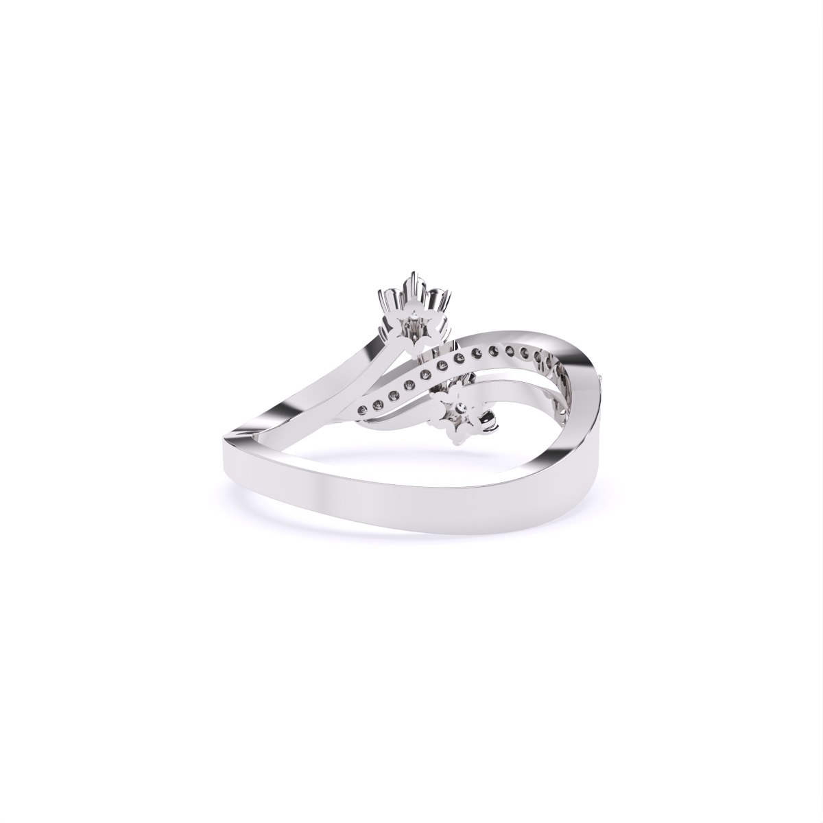 Daisy Duo Twist Diamond Ring