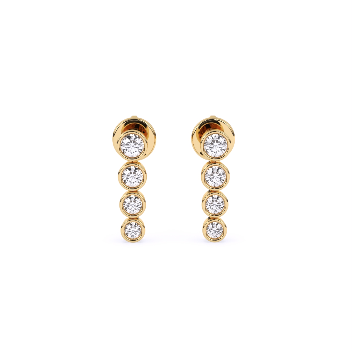 Vertical Drop Diamond Earring