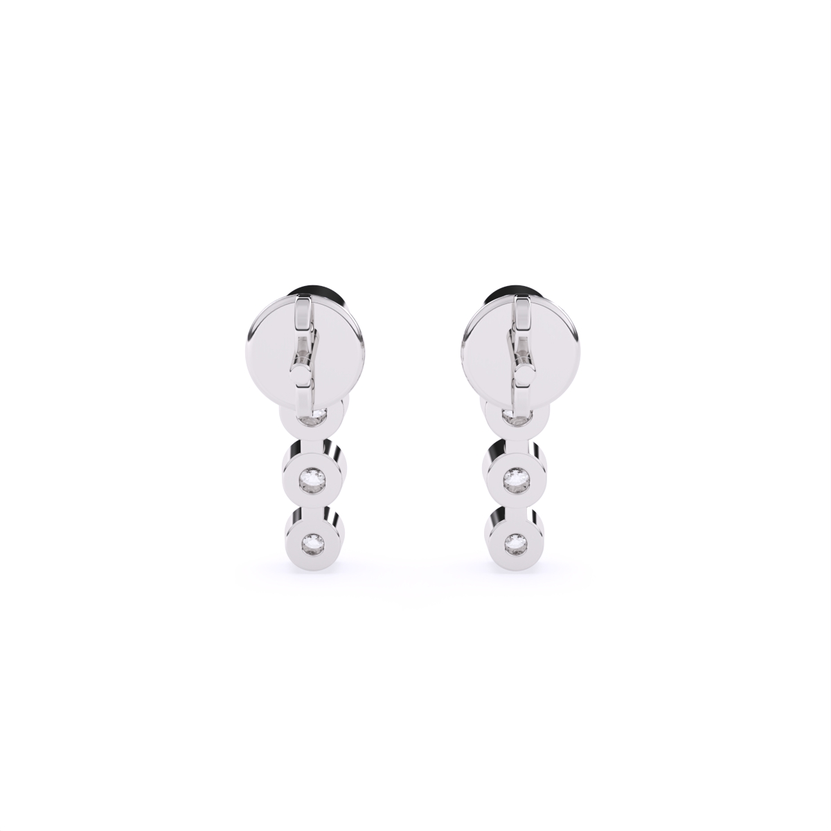 Vertical Drop Diamond Earring