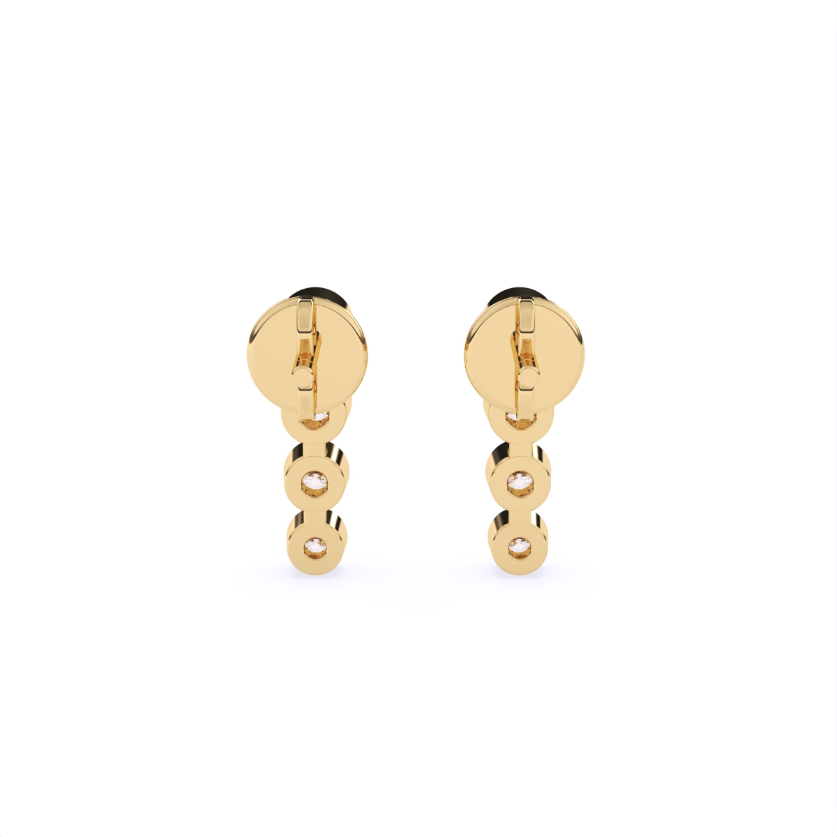 Vertical Drop Diamond Earring