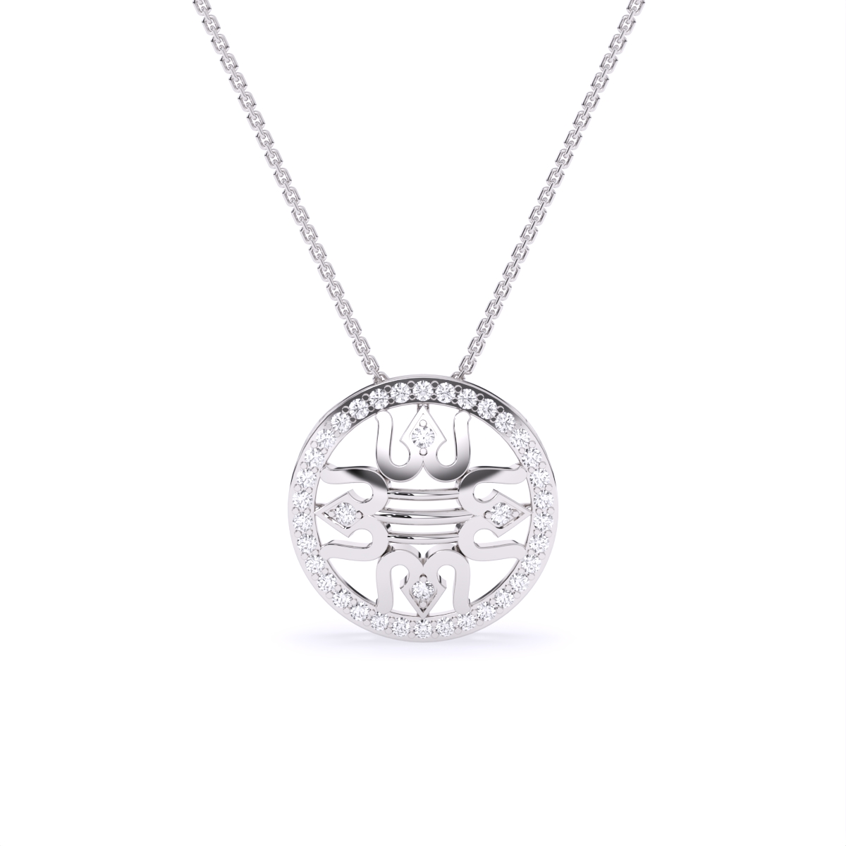 Spiritual Warrior Trishul Crown Rakhi Lab Diamond Halo with Powerful Shiv Energy