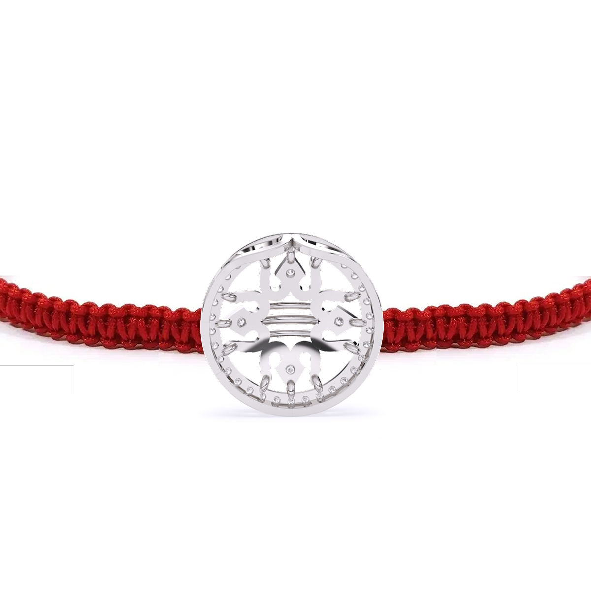 Spiritual Warrior Trishul Crown Rakhi Lab Diamond Halo with Powerful Shiv Energy