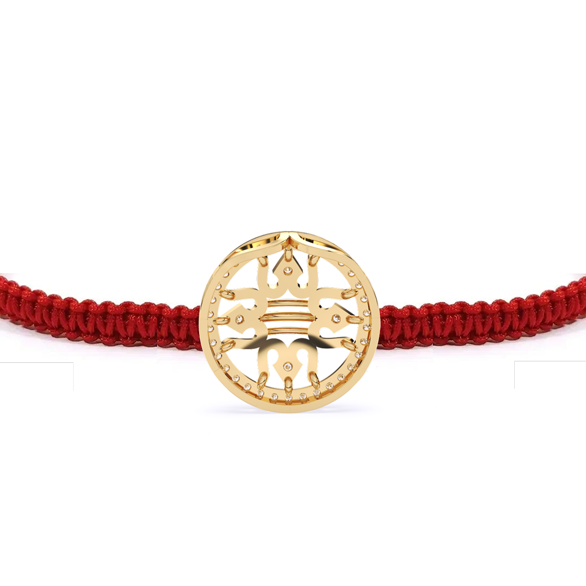 Spiritual Warrior Trishul Crown Rakhi Lab Diamond Halo with Powerful Shiv Energy