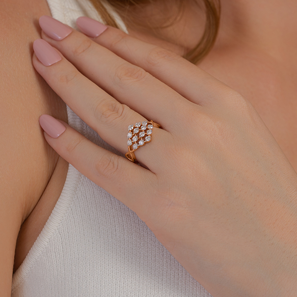 Blooming Spark Lab Grown Diamond Ring