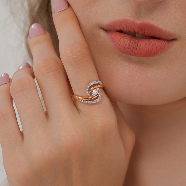 Celestial Petal Lab Grown Diamond Ring