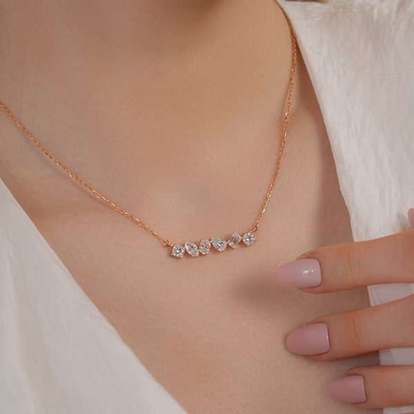Multi-Shape Lab Grown Diamond Pendant