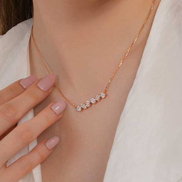 Multi-Shape Lab Grown Diamond Pendant