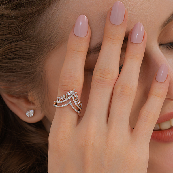 Royal Crown Style Lab Grown Diamond Ring