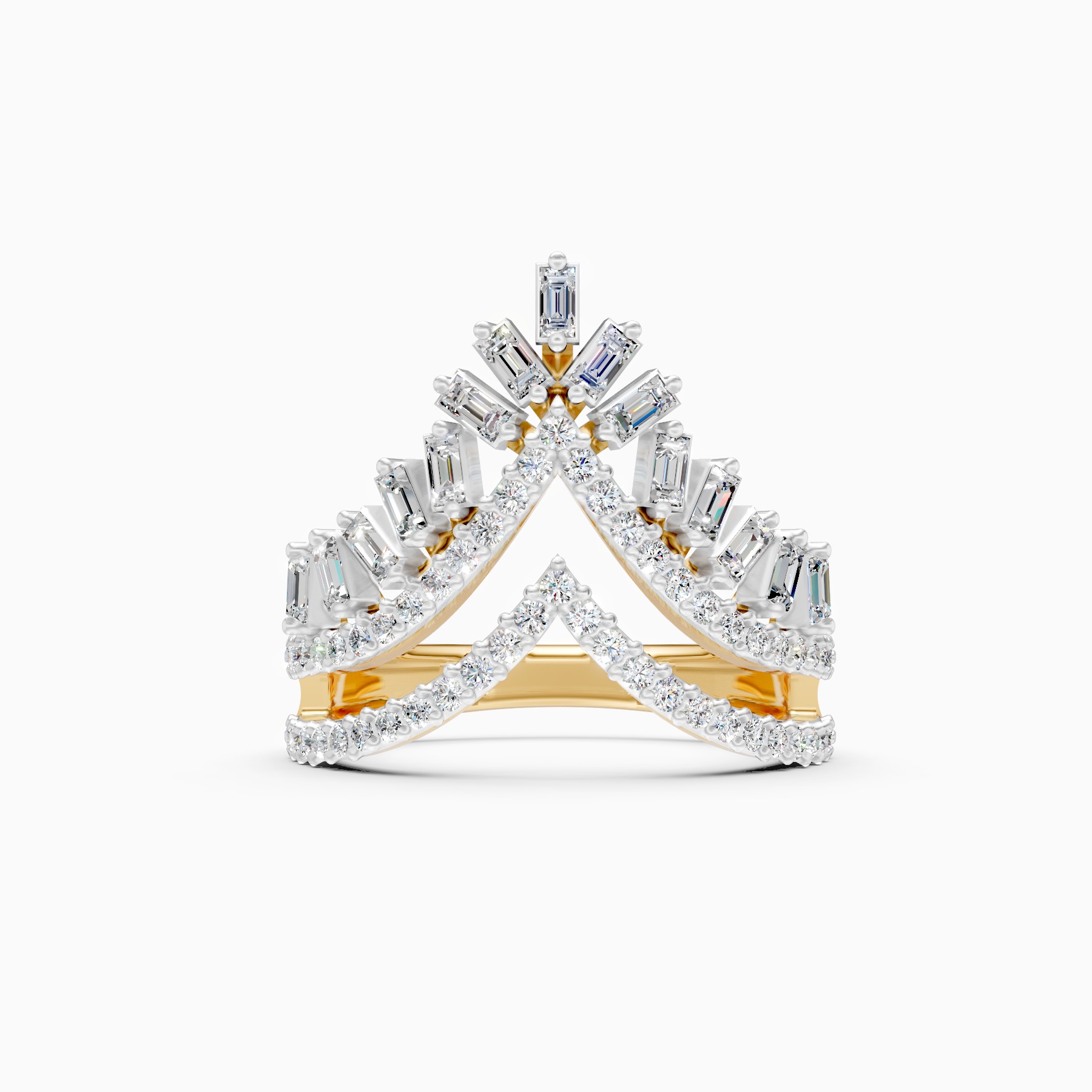 Royal Crown Style Lab Grown Diamond Ring
