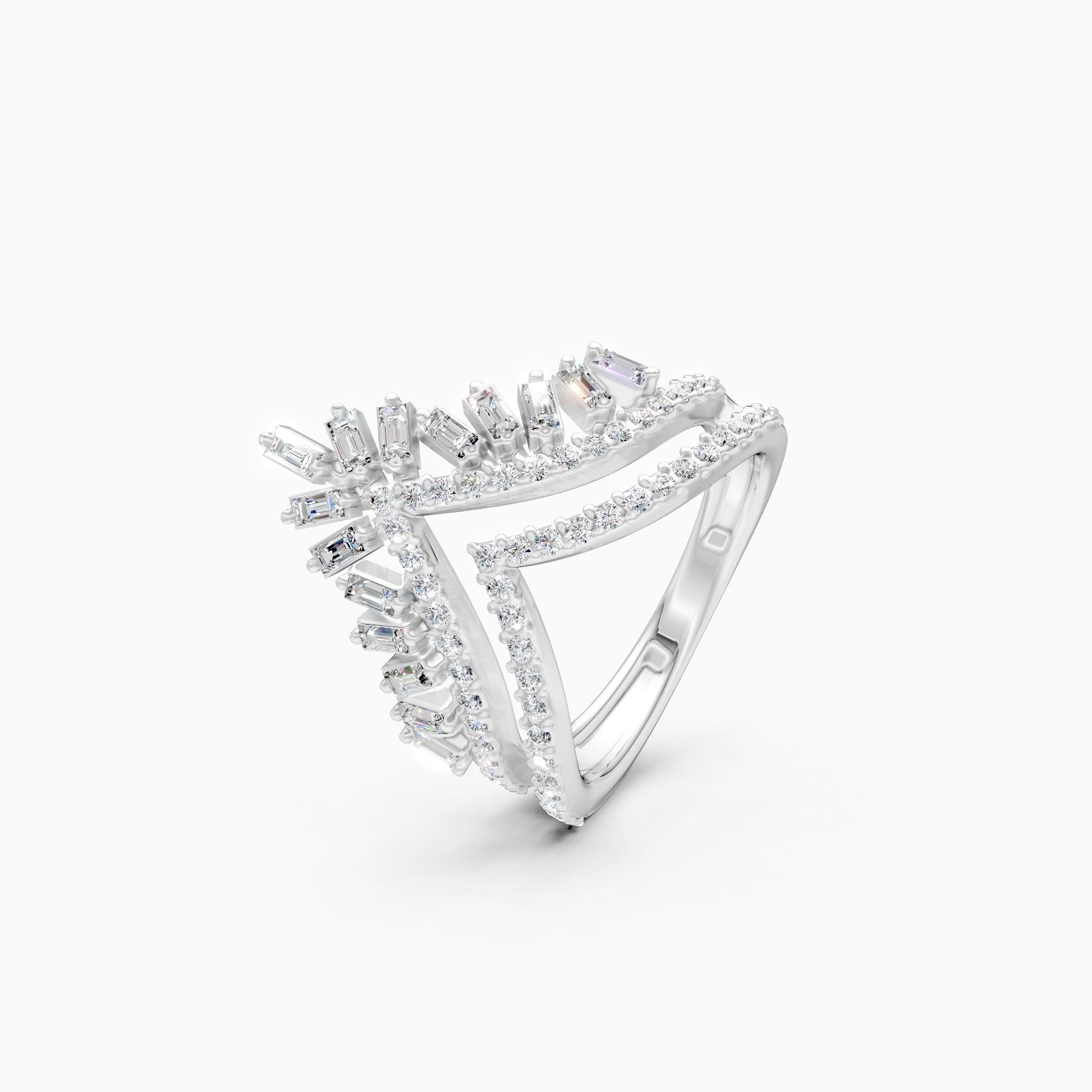 Royal Crown Style Lab Grown Diamond Ring