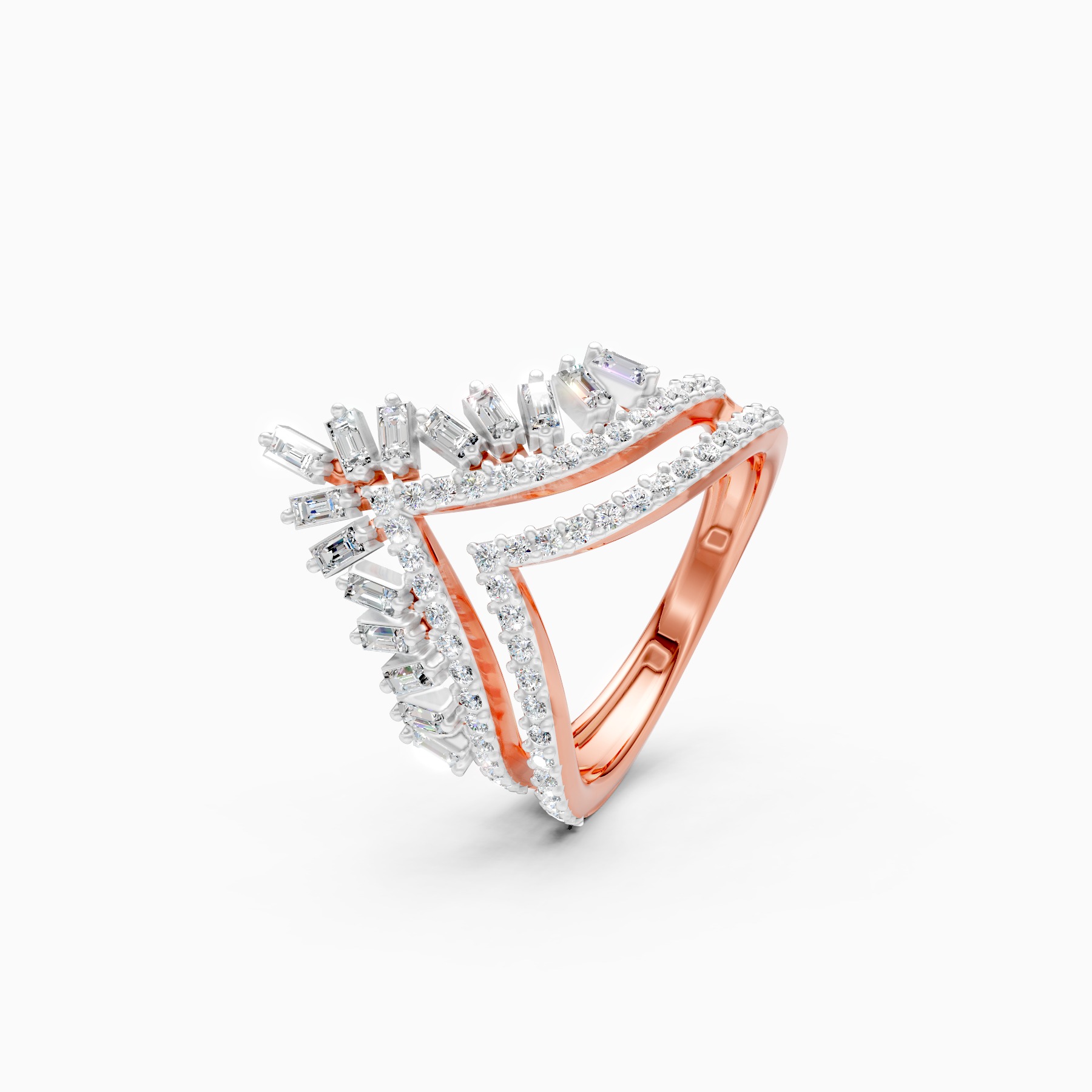 Royal Crown Style Lab Grown Diamond Ring