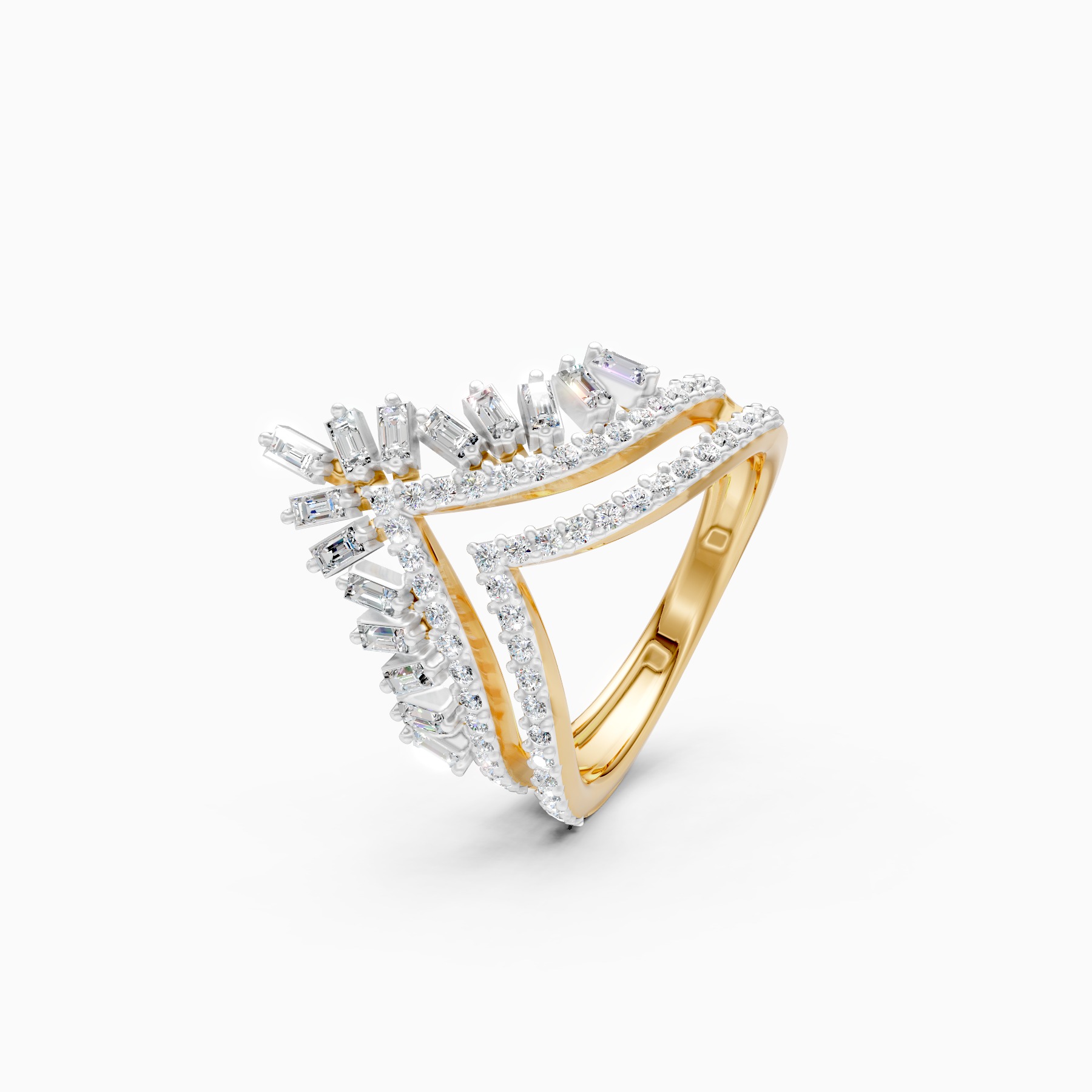 Royal Crown Style Lab Grown Diamond Ring