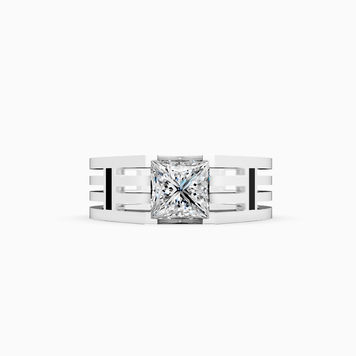 Powerful Princess Cut Lab Grown Diamond Ring