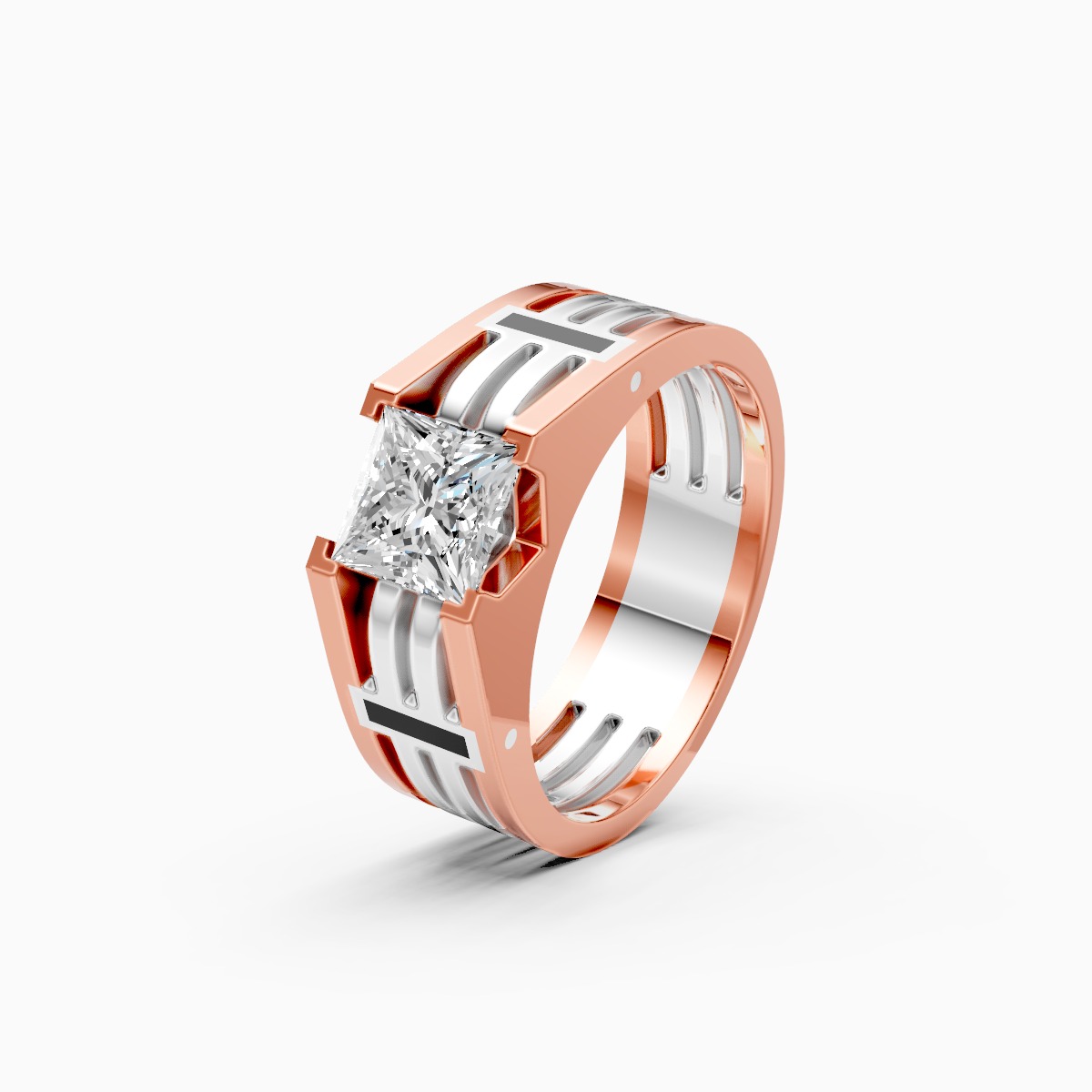 Powerful Princess Cut Lab Grown Diamond Ring