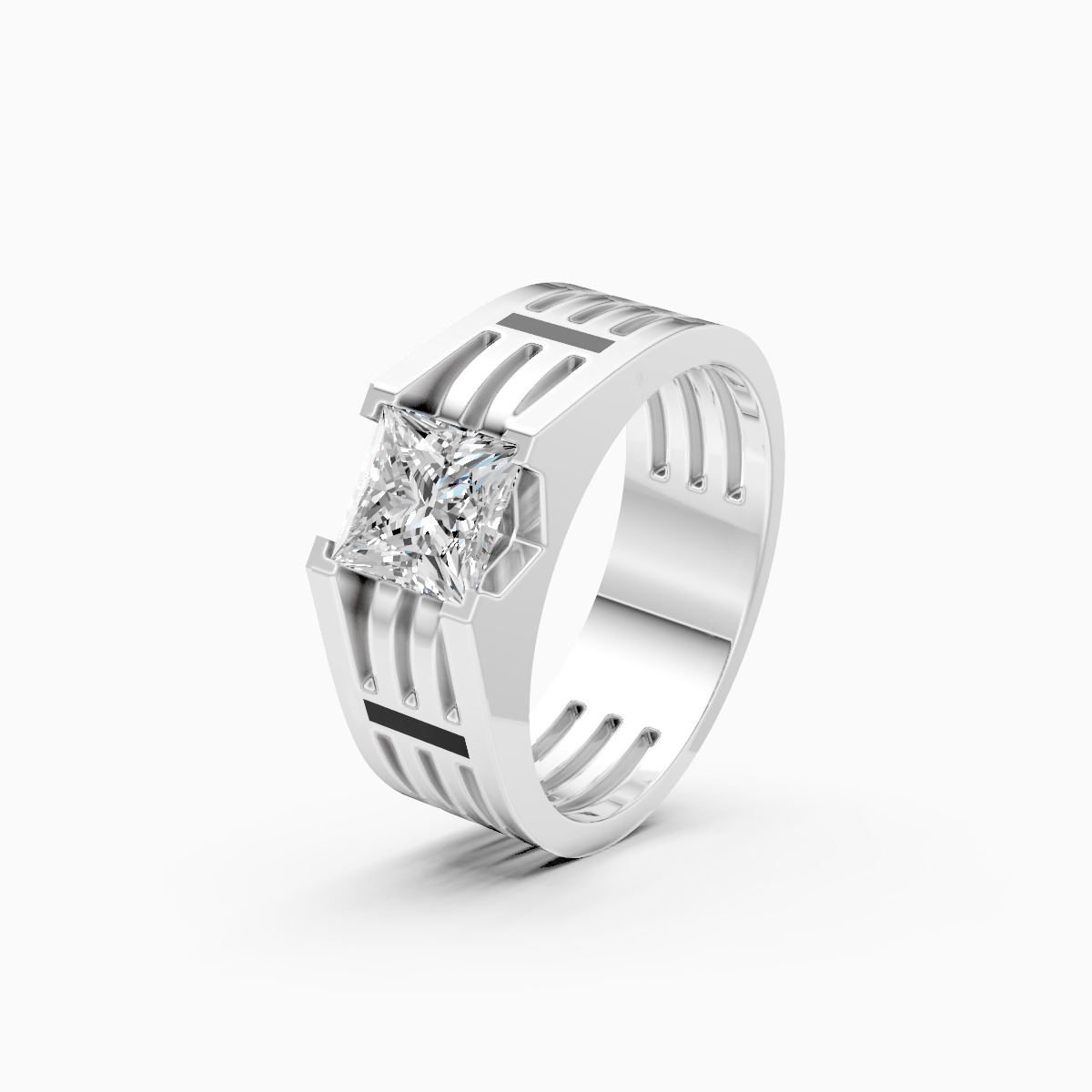 Powerful Princess Cut Lab Grown Diamond Ring