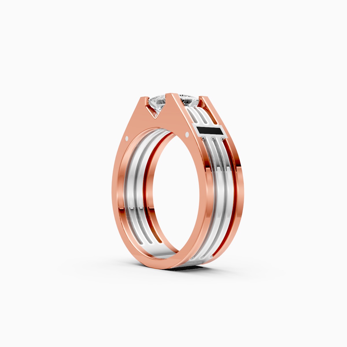 Powerful Princess Cut Lab Grown Diamond Ring