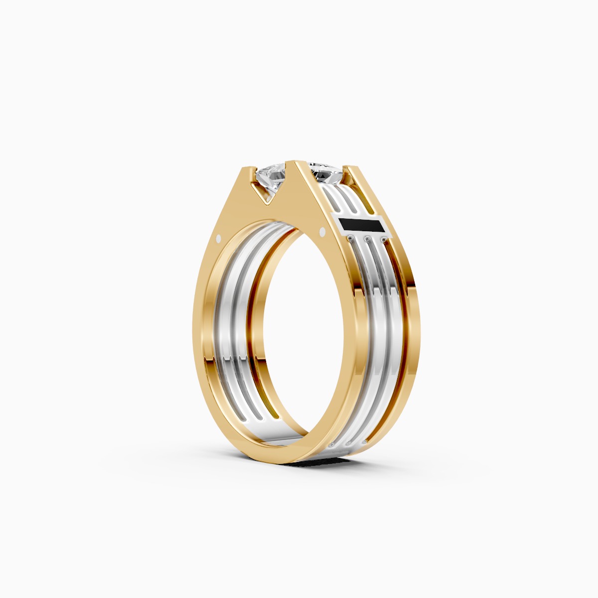 Powerful Princess Cut Lab Grown Diamond Ring