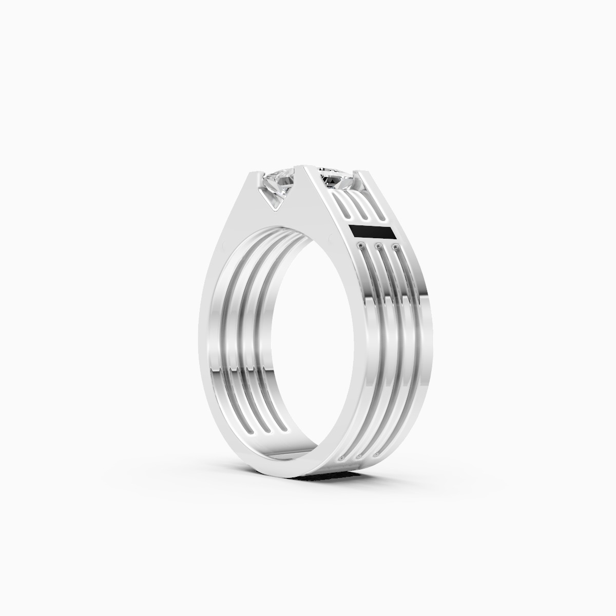 Powerful Princess Cut Lab Grown Diamond Ring