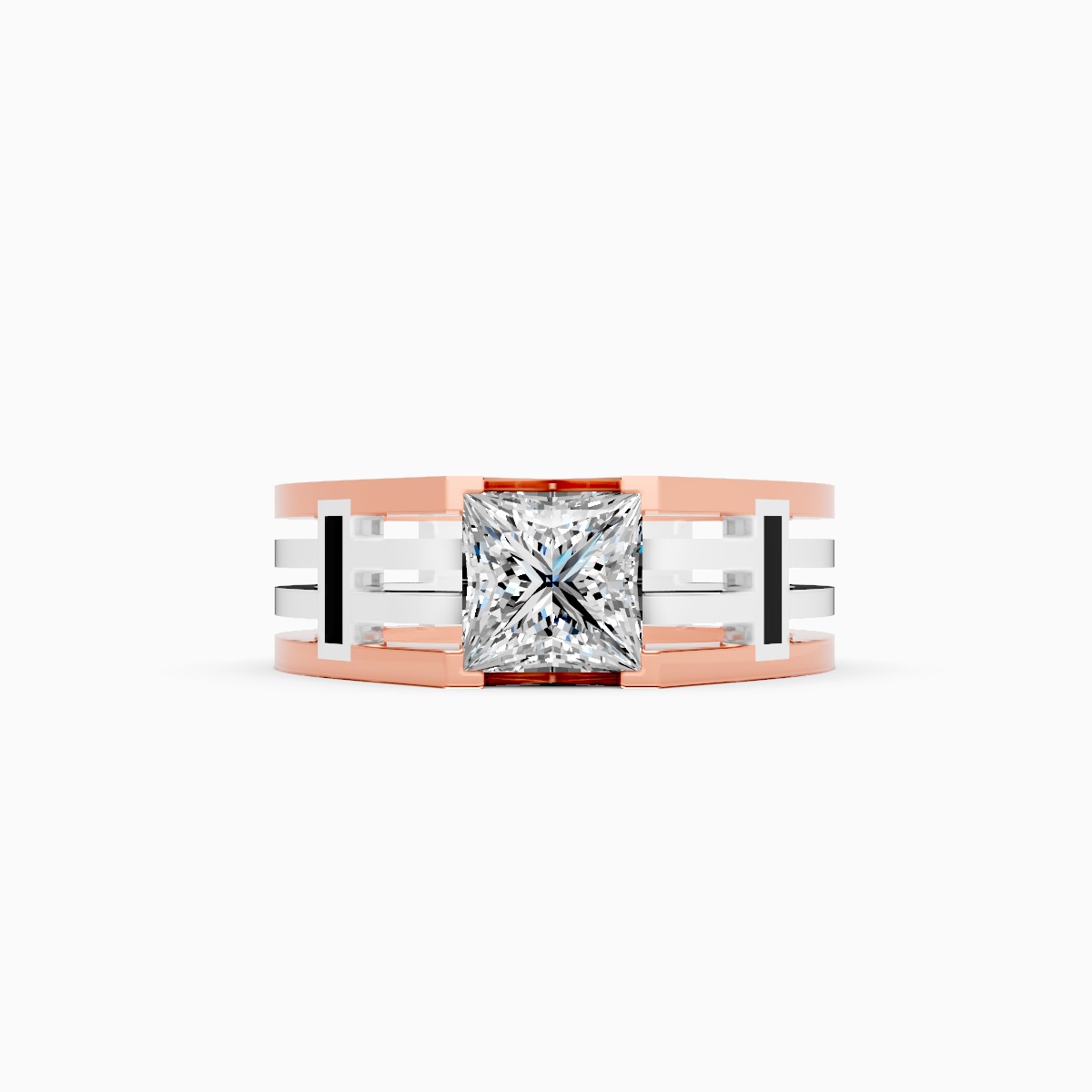 Powerful Princess Cut Lab Grown Diamond Ring