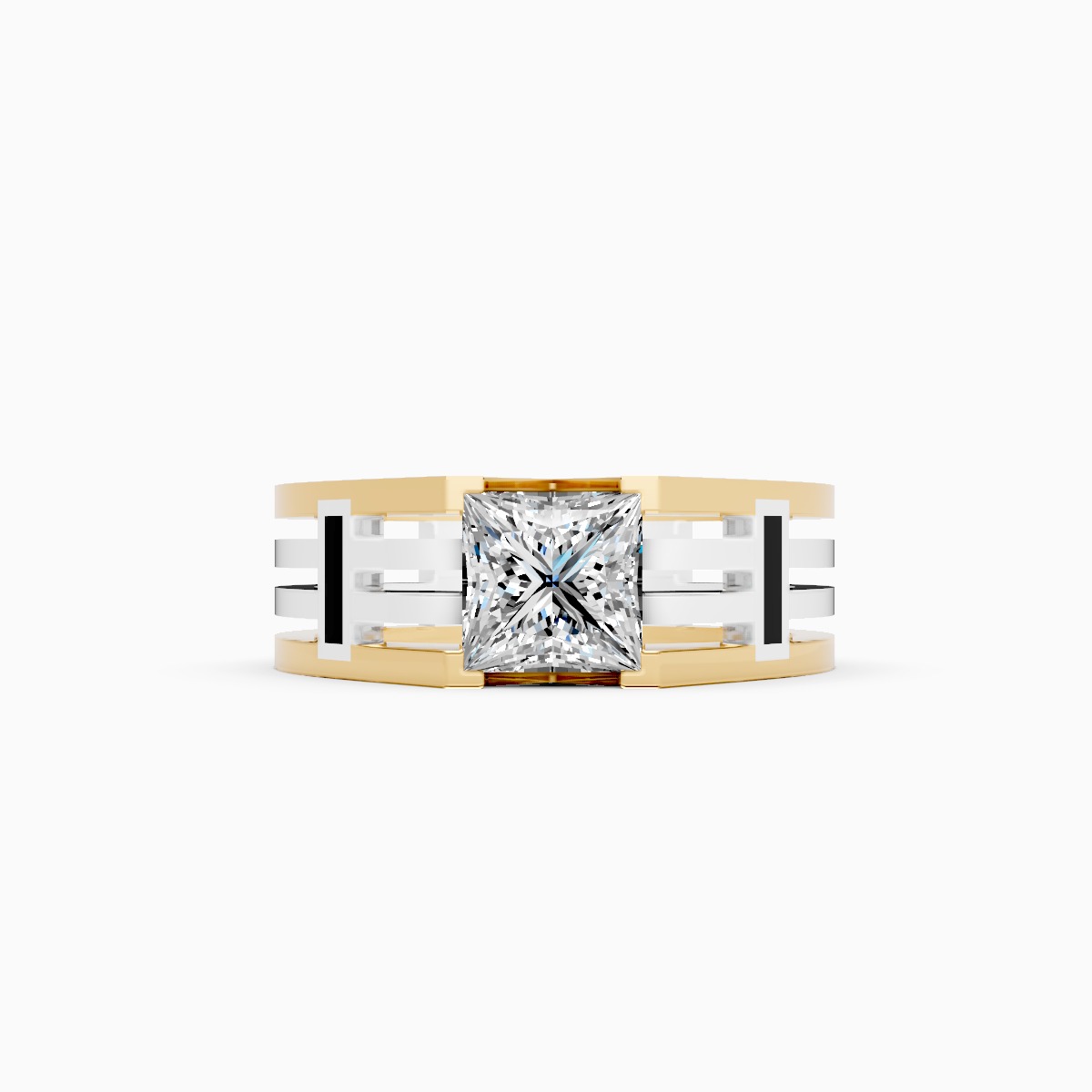 Powerful Princess Cut Lab Grown Diamond Ring