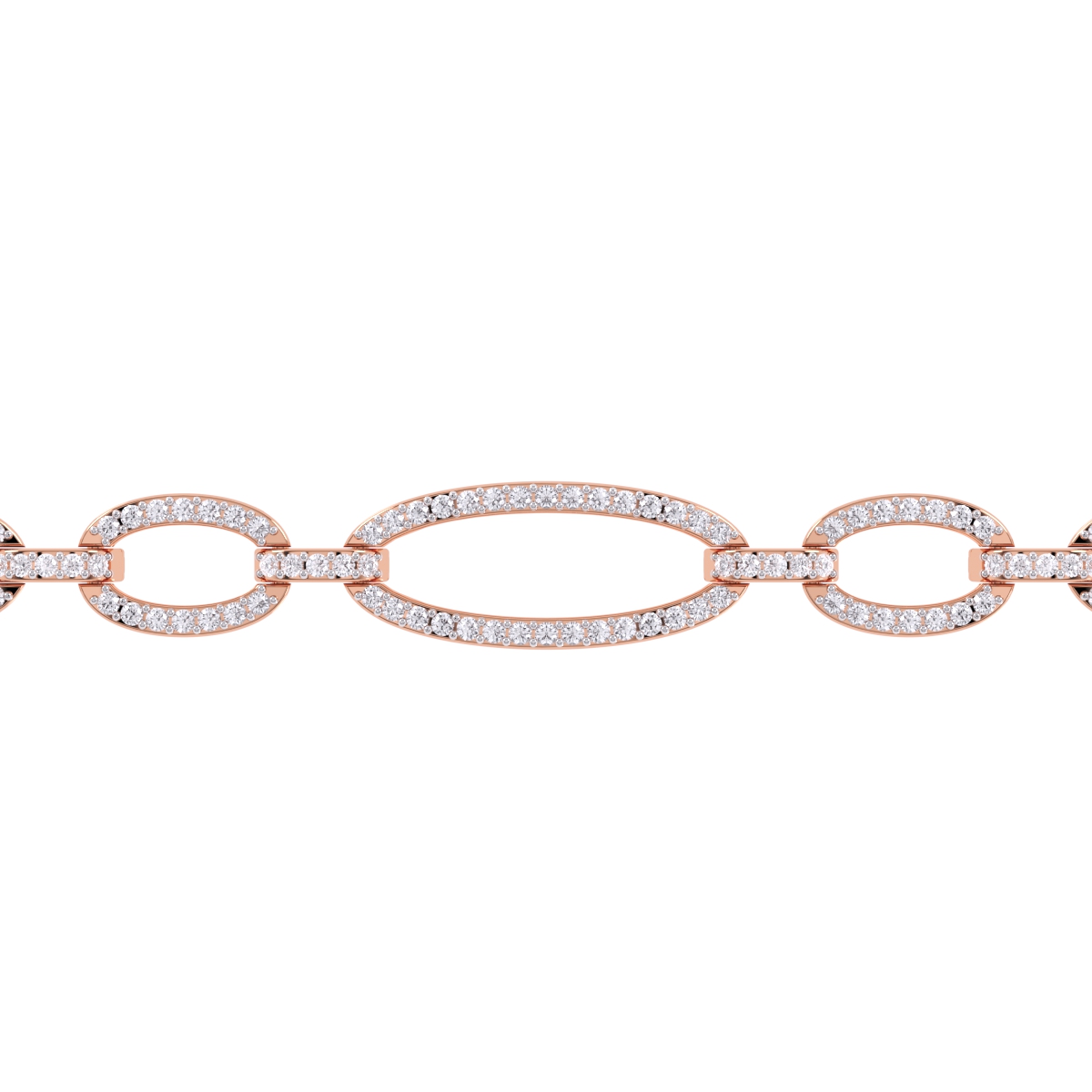 Dazzling Open Circle Diamond Girl's Bracelet