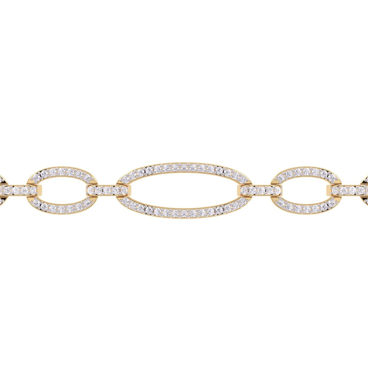 Dazzling Open Circle Diamond Girl's Bracelet