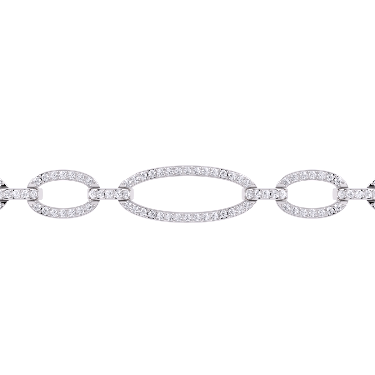 Dazzling Open Circle Diamond Girl's Bracelet
