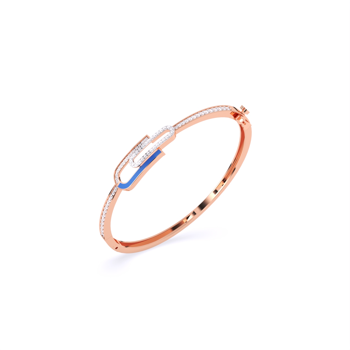 Attractive Pave Round Lab Diamond Bracelet
