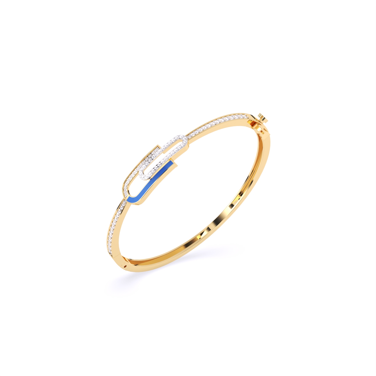 Attractive Pave Round Lab Diamond Bracelet