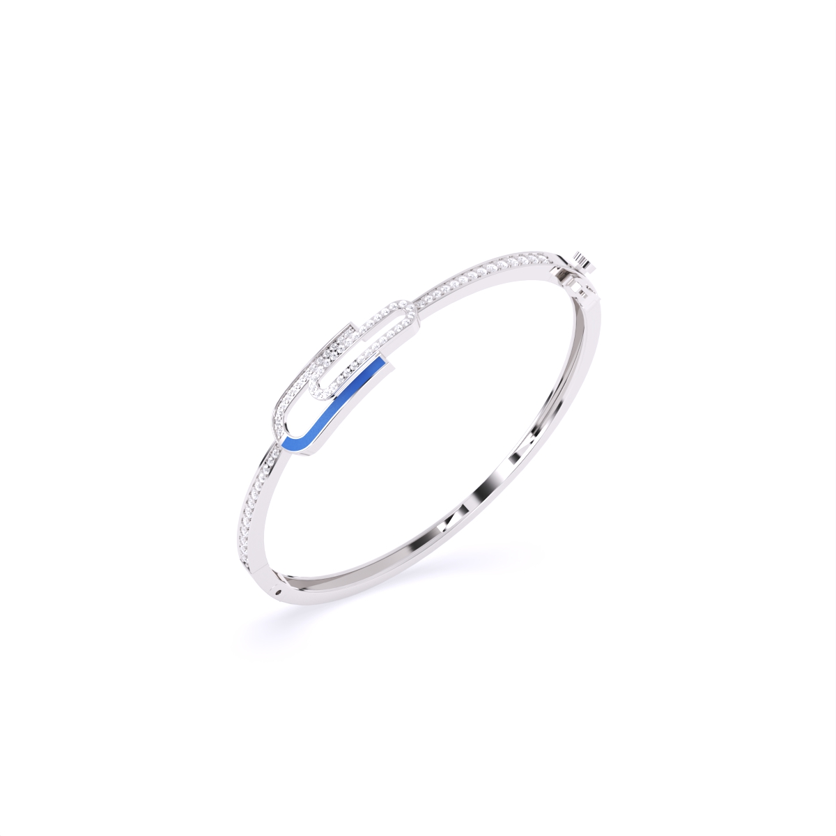 Attractive Pave Round Lab Diamond Bracelet