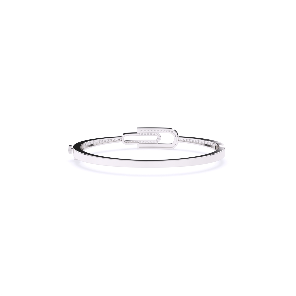Attractive Pave Round Lab Diamond Bracelet