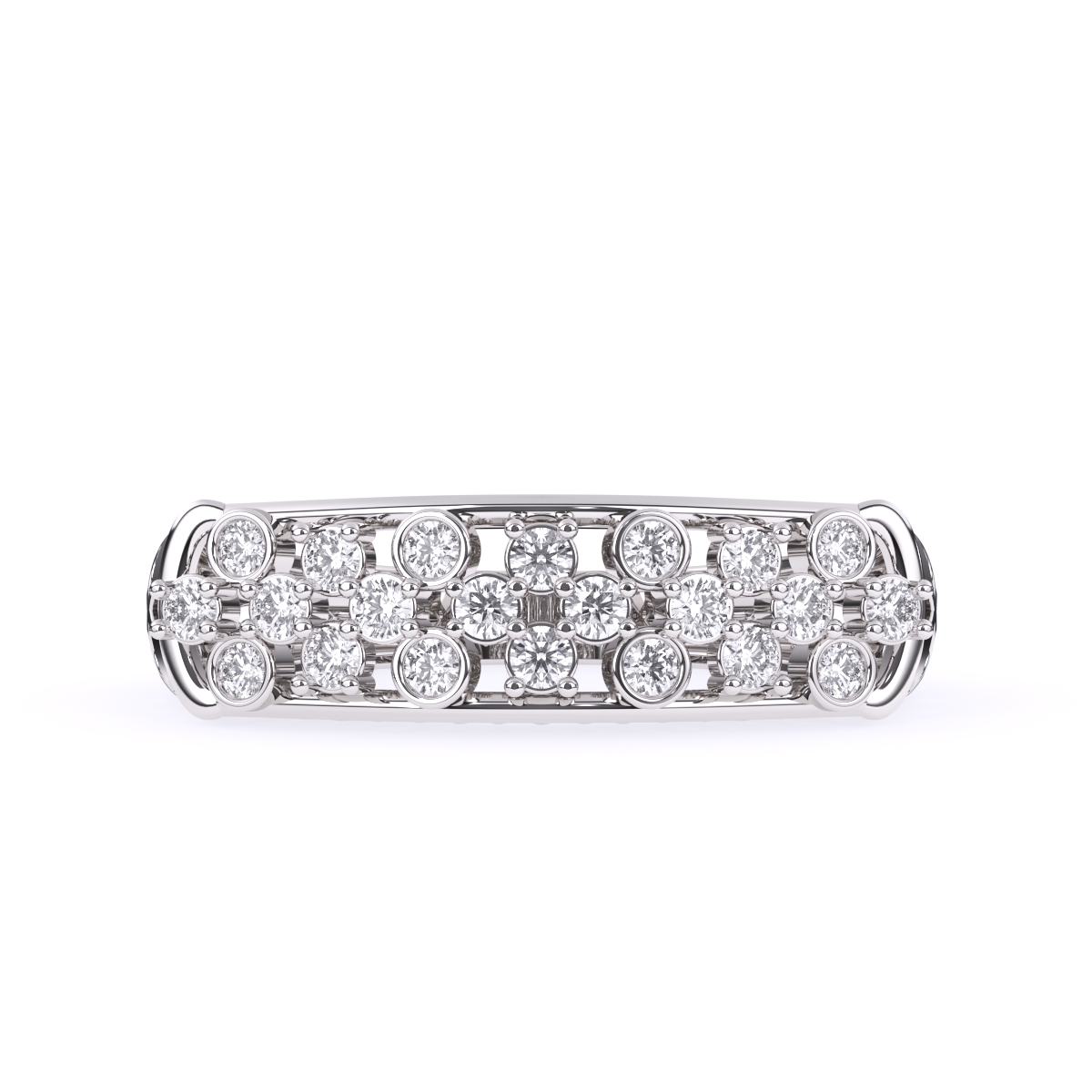 14K Gold Round Cut Diamond Engagement Ring