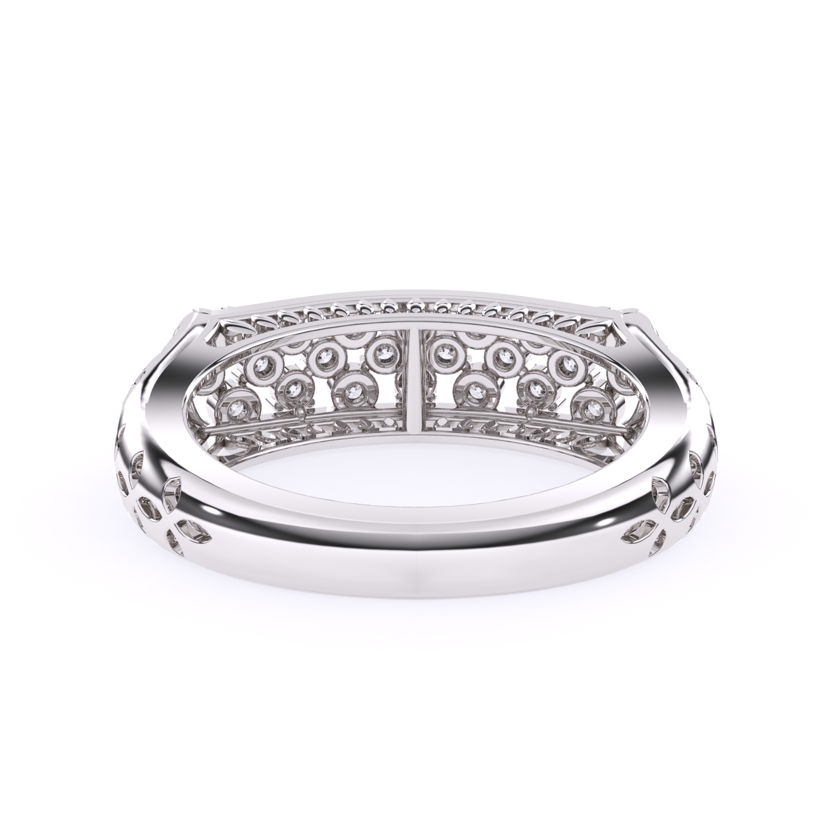 14K Gold Round Cut Diamond Engagement Ring