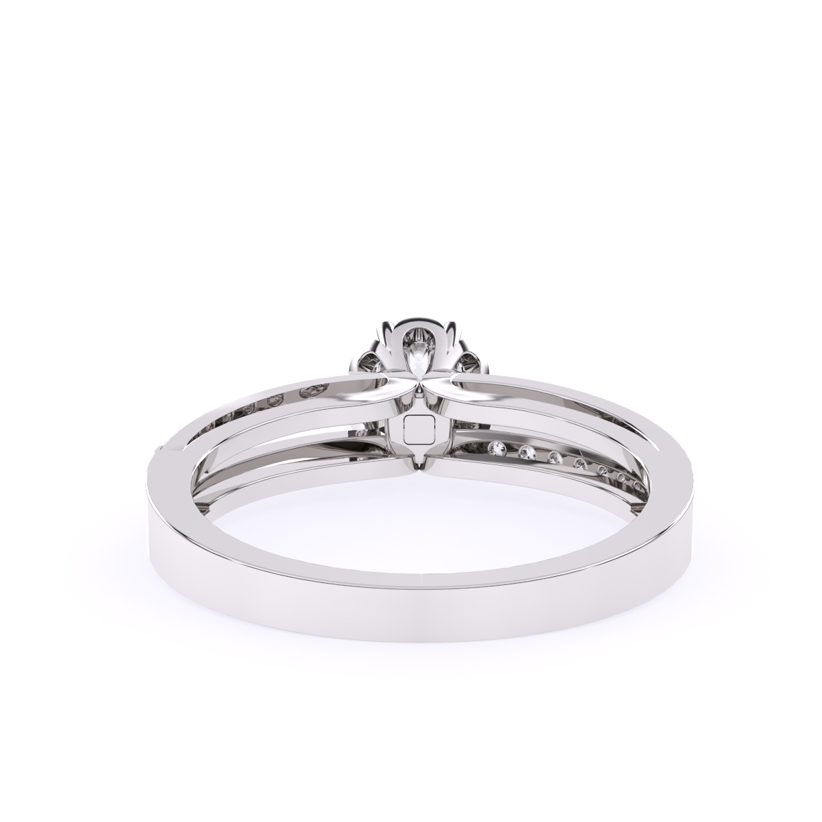 Solitaire With Accents Diamond Gold Ring