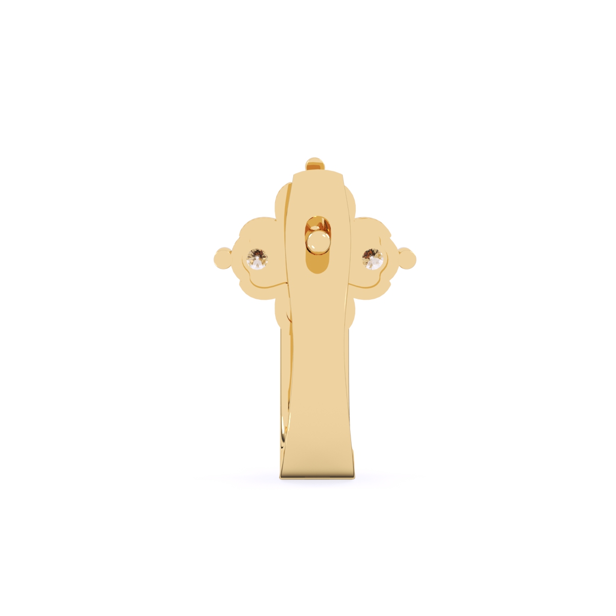 Rose Gold Lab Grown Diamond Hoop Earrings