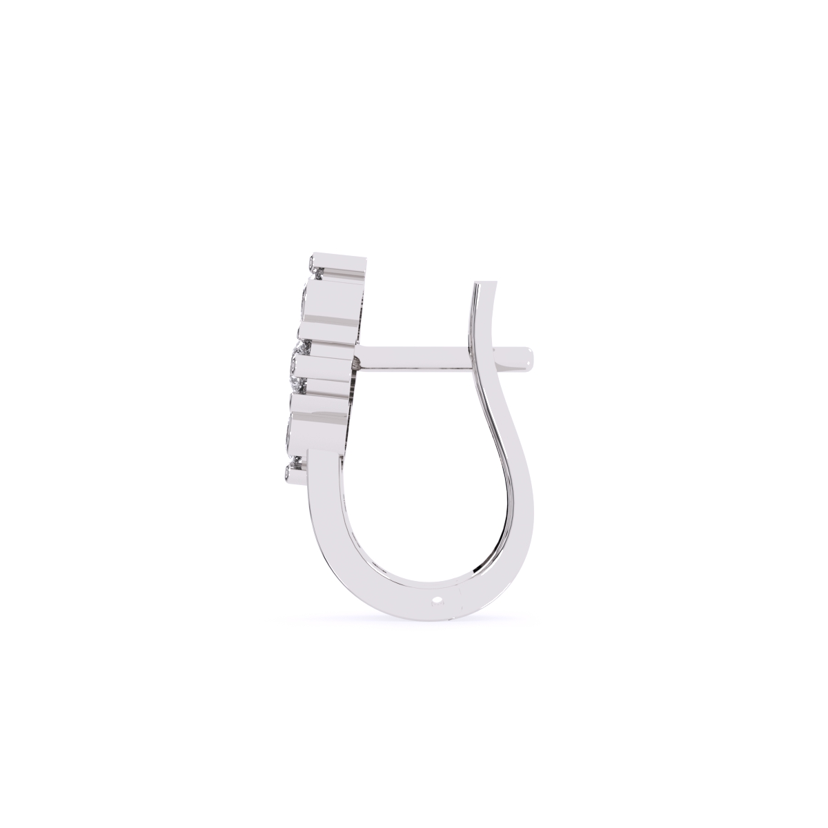 Rose Gold Lab Grown Diamond Hoop Earrings