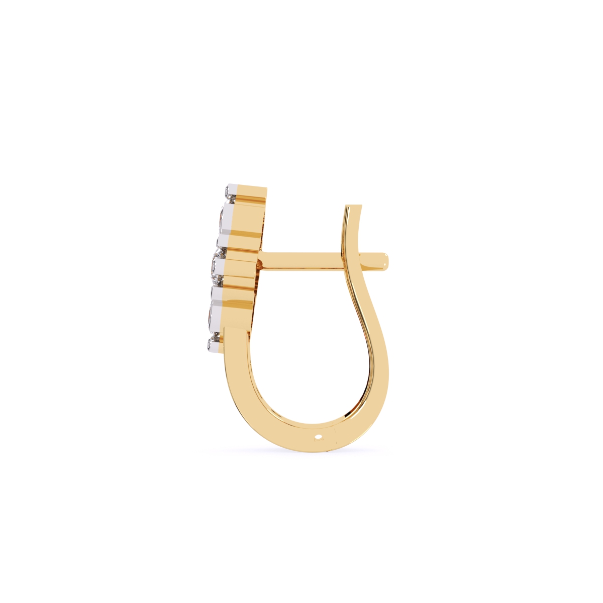 Rose Gold Lab Grown Diamond Hoop Earrings