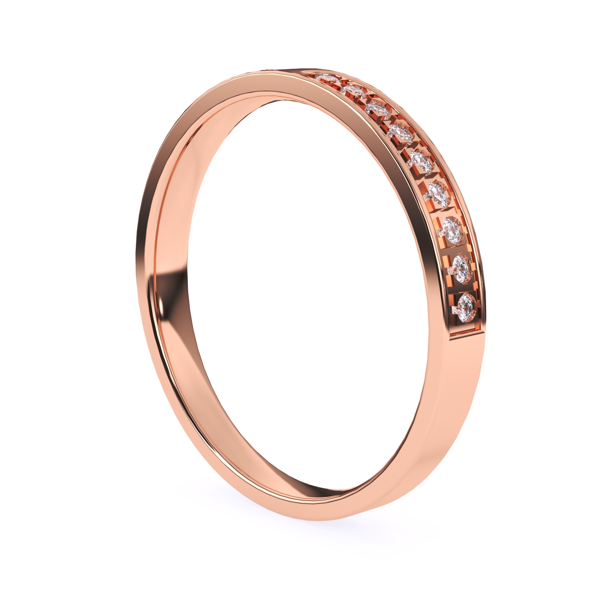 Fashionable Round Lab Grown Diamond Band