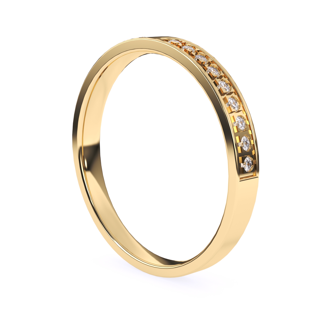 Fashionable Round Lab Grown Diamond Band