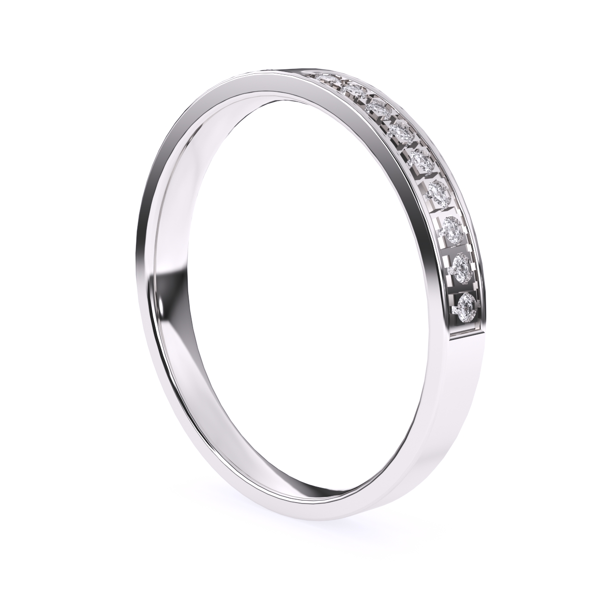Fashionable Round Lab Grown Diamond Band