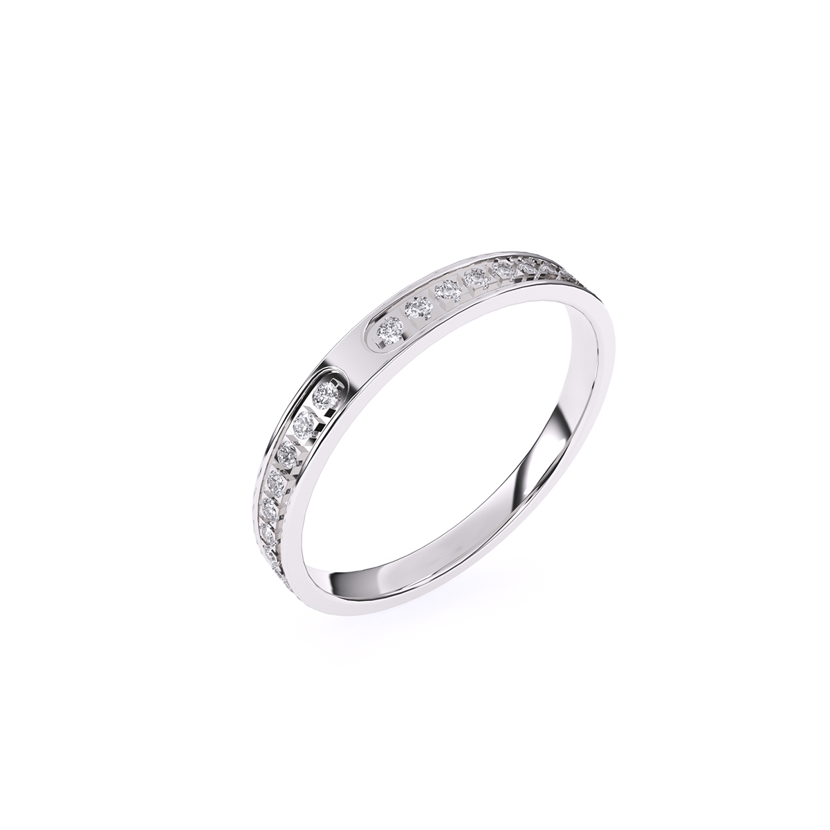 Fashionable Round Lab Grown Diamond Band