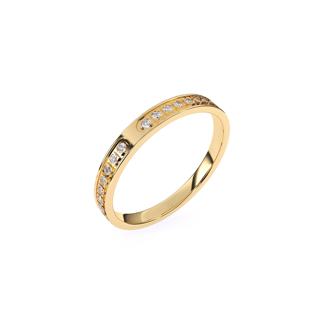 Fashionable Round Lab Grown Diamond Band