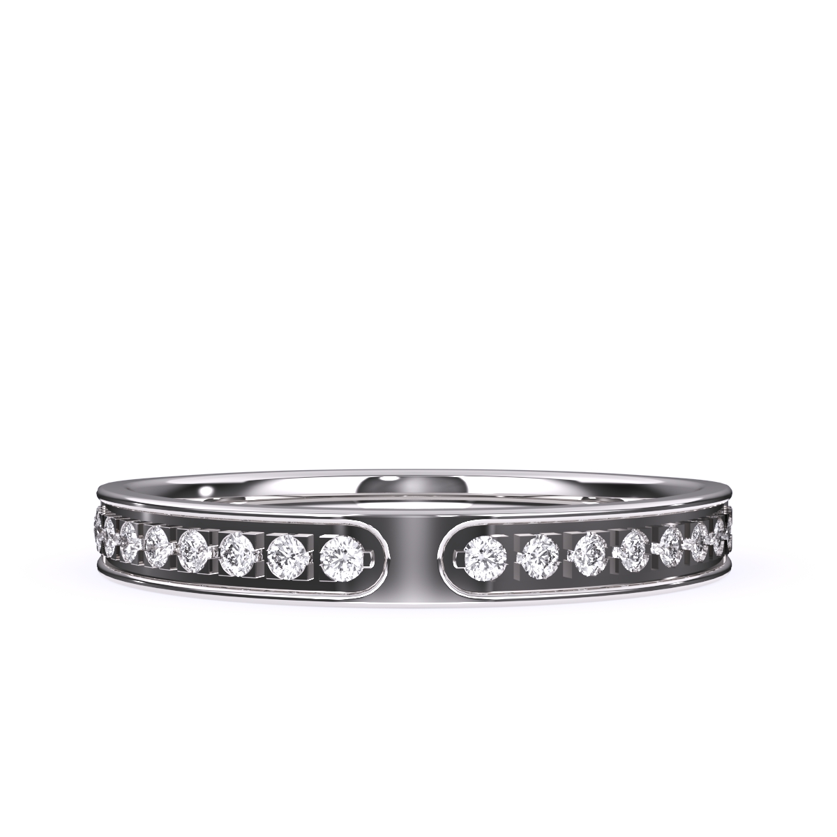 Fashionable Round Lab Grown Diamond Band