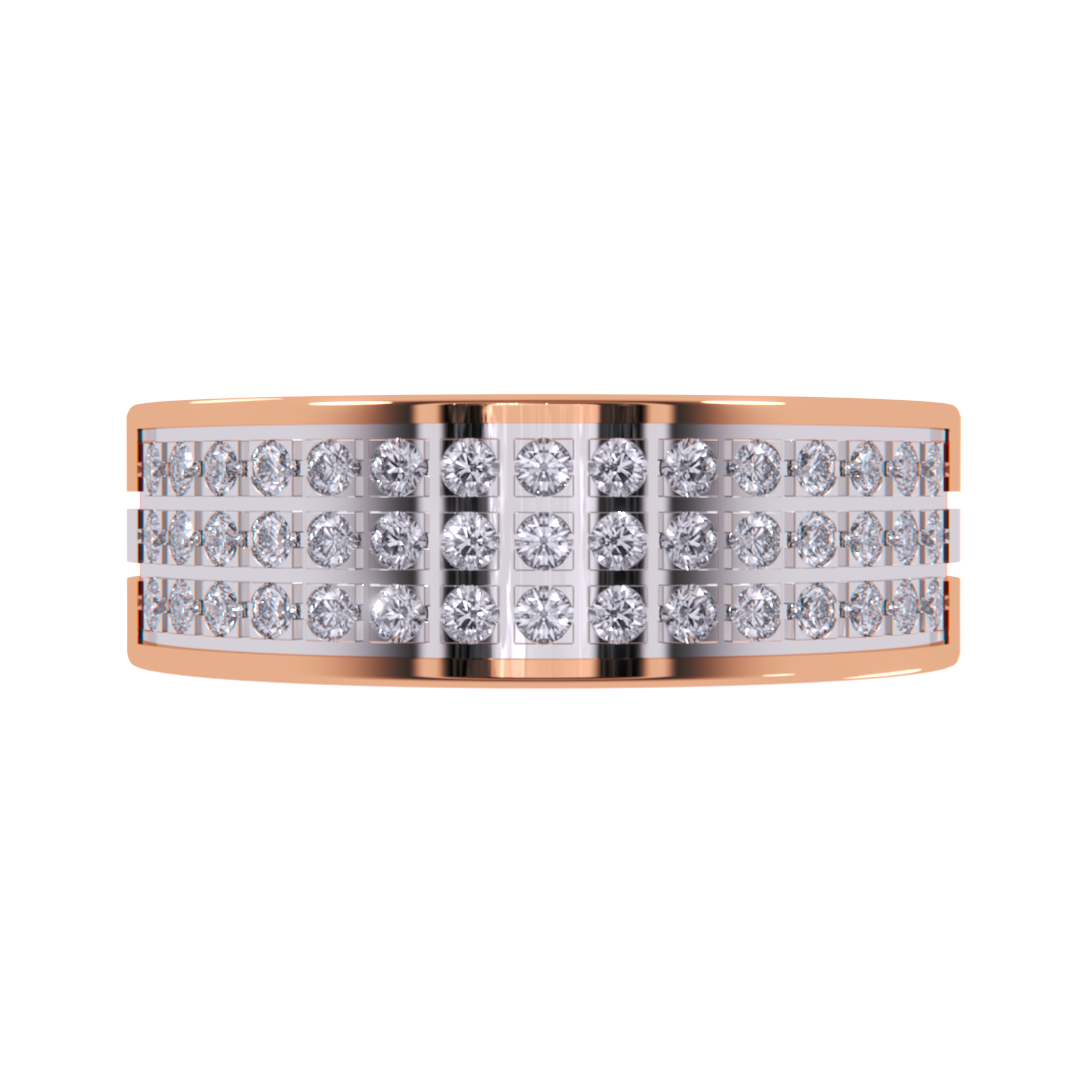 Lab Grown Diamond Wide Women's Band