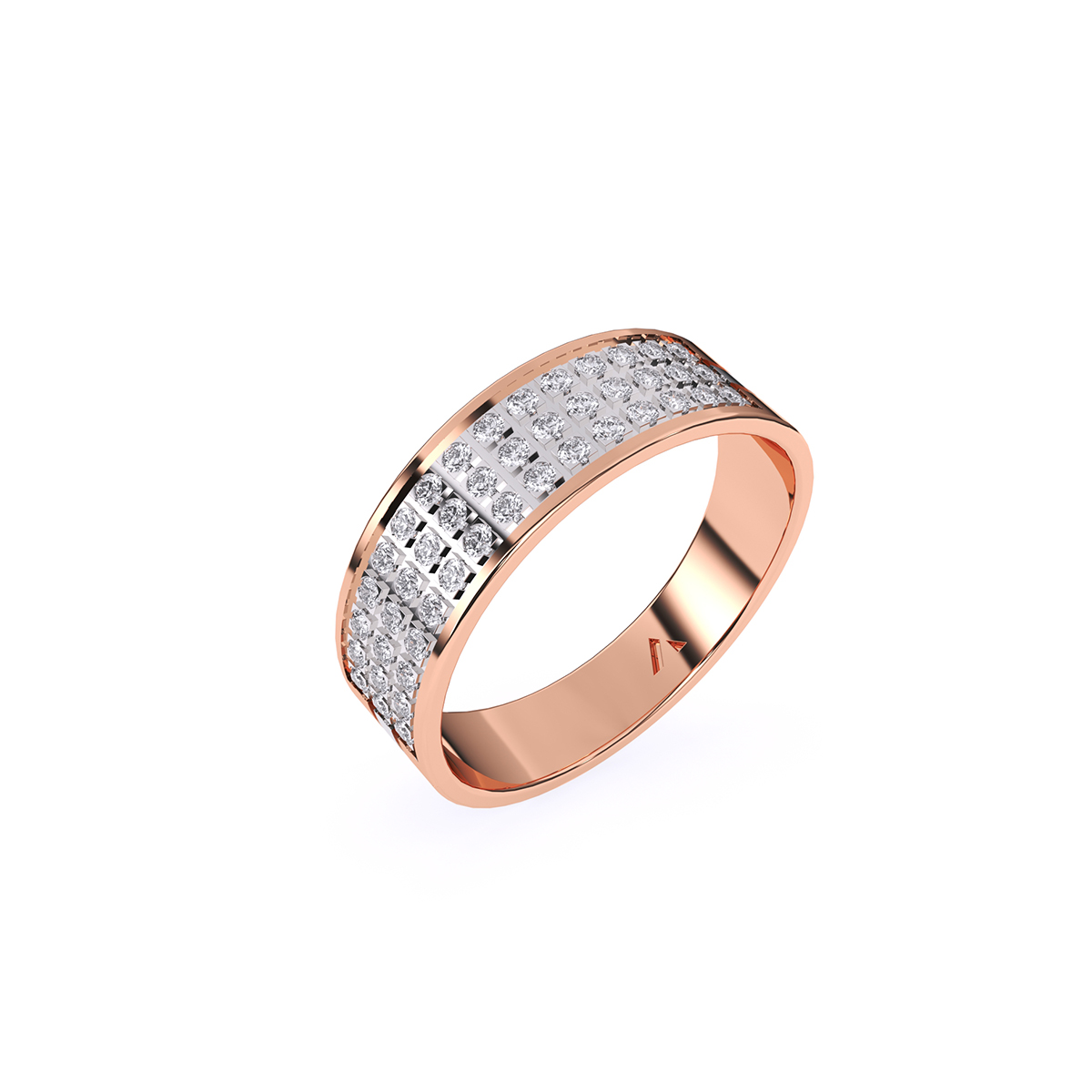 Lab Grown Diamond Wide Women's Band