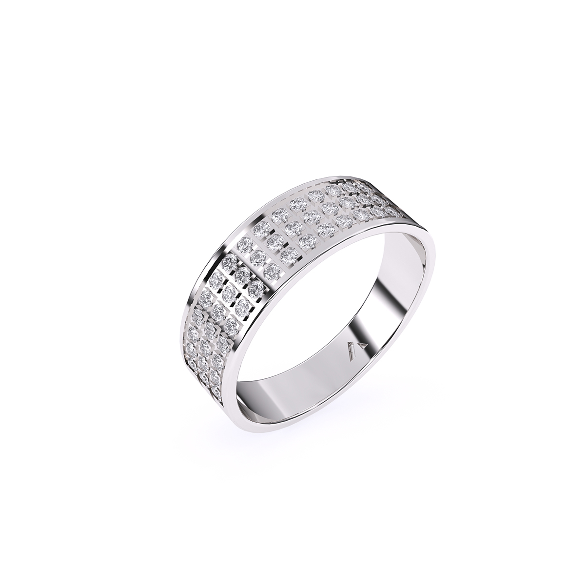 Lab Grown Diamond Wide Women's Band
