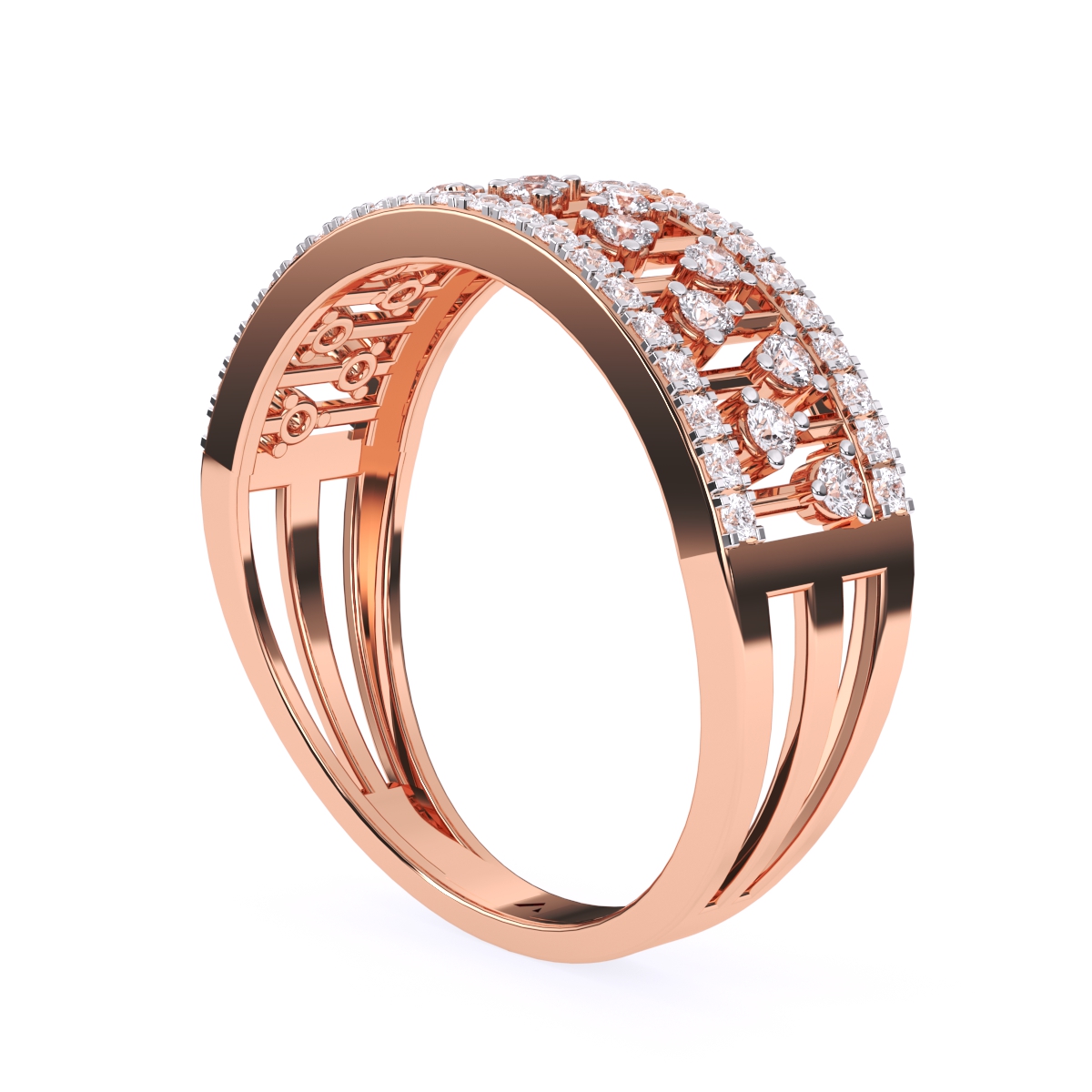 Antique Round Diamond Cluster Ring For Her