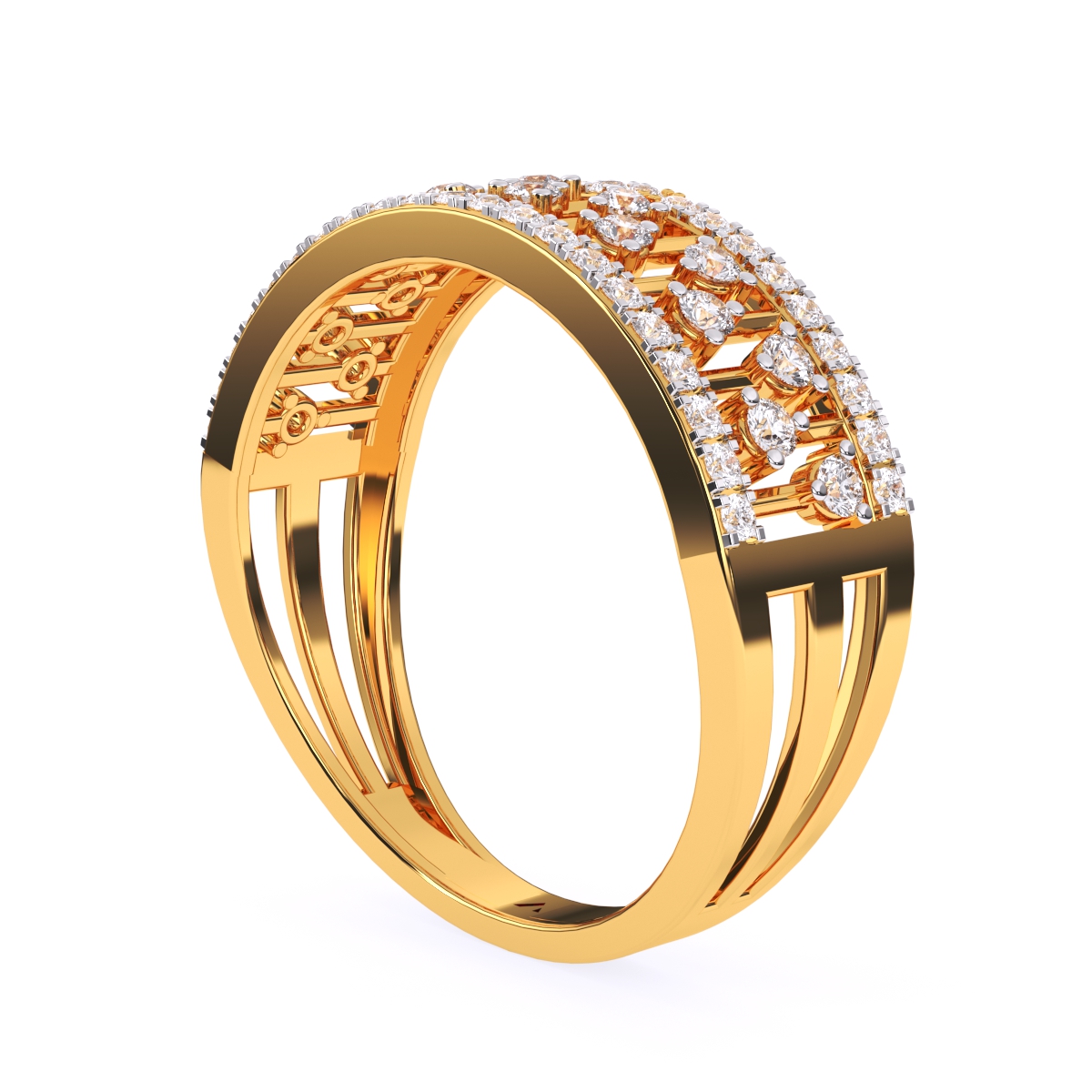 Antique Round Diamond Cluster Ring For Her