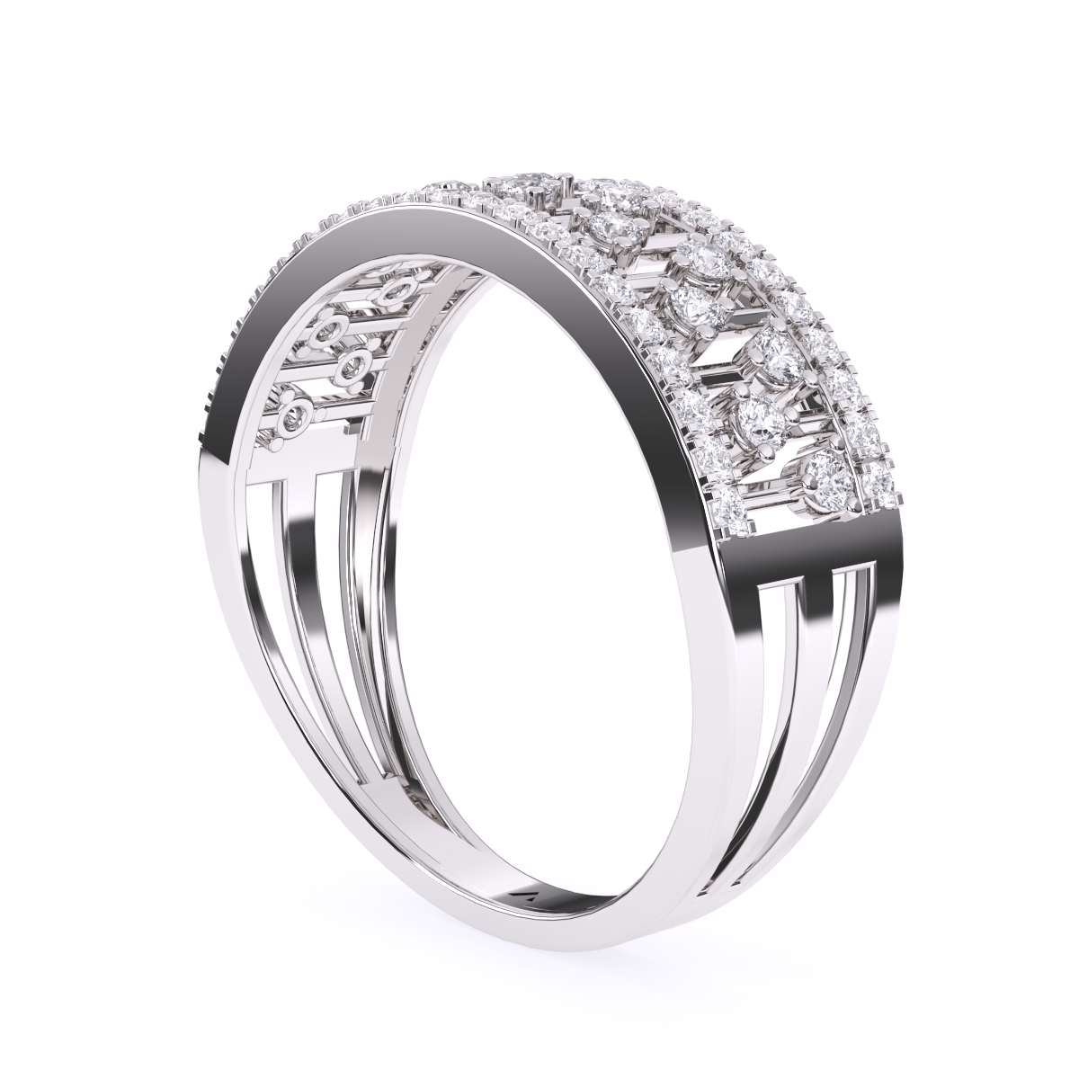 Antique Round Diamond Cluster Ring For Her